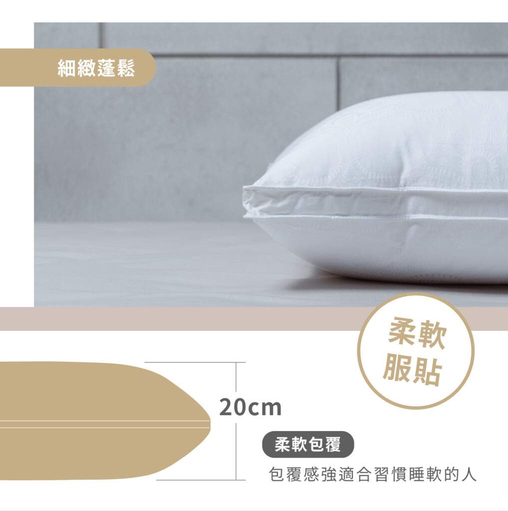 羽眠枕高度說明