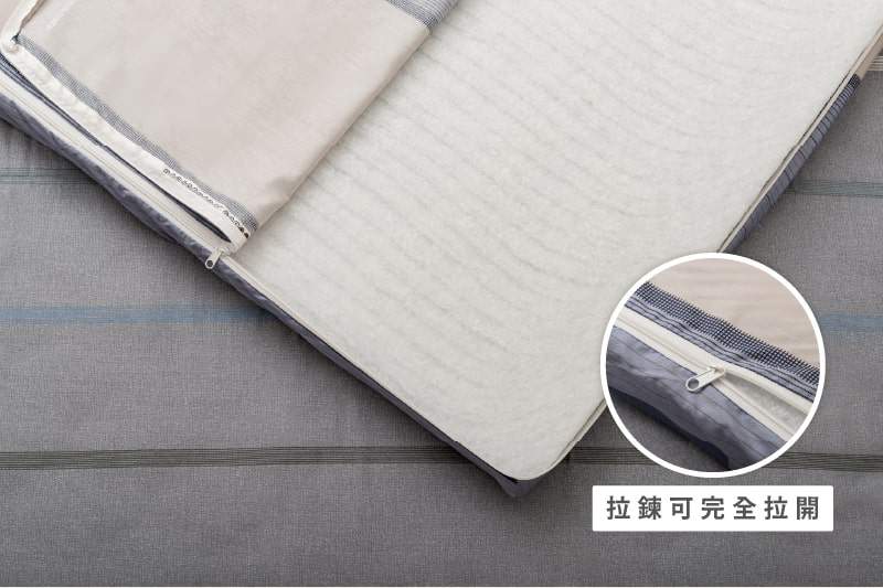 純棉透氣墊拆開內芯邊角細節