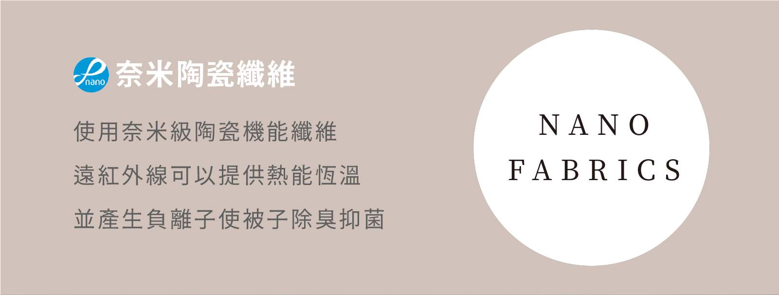陶瓷纖維機能被 材質介紹說明文字