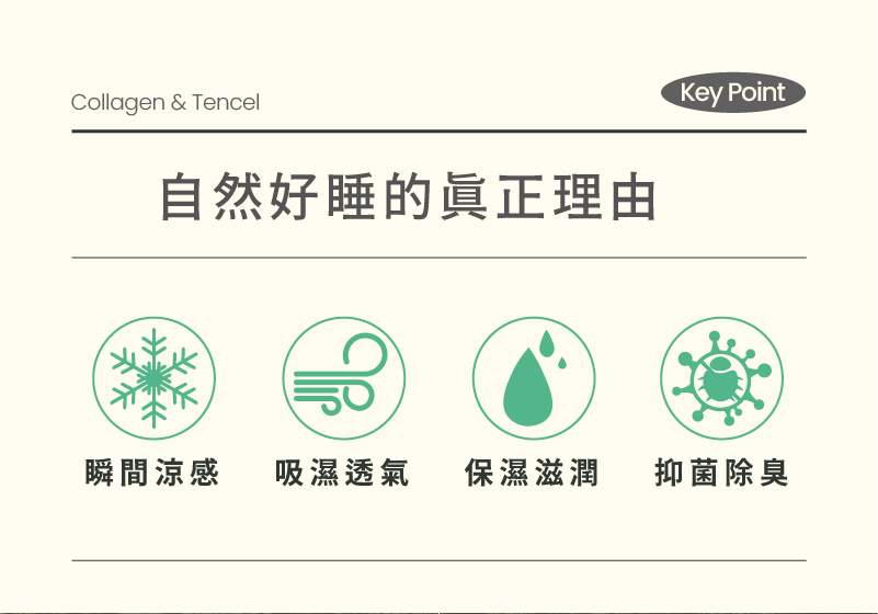 膠原蛋白天絲涼被 商品特點